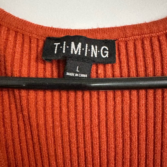 Rust Colored Cotton Ribbed Dress.  New Condition - Picture 4 of 4